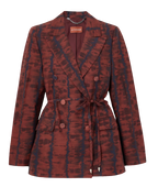 Altuzarra Hattson belted tie-dyed cotton-blend blazer