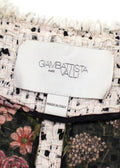Giambattista Valli Black and White Lightweight Tweed Coat