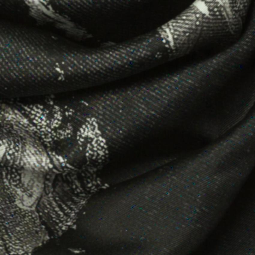 Rosemary Goodenough Black Springing Tulips V Scarf