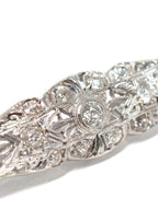 Bespoke 18kt White Gold Filigree Diamond Brooch
