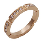Cartier Rose Gold Maillon Panthère Ring  Size 48