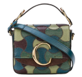 Chloe Green Lizard Embossed C Bag