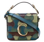Chloe Green Lizard Embossed C Bag