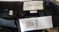 Gucci Black & Gold Lizard Jacquard Midi Skirt