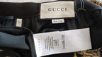 Gucci Black & Gold Lizard Jacquard Midi Skirt