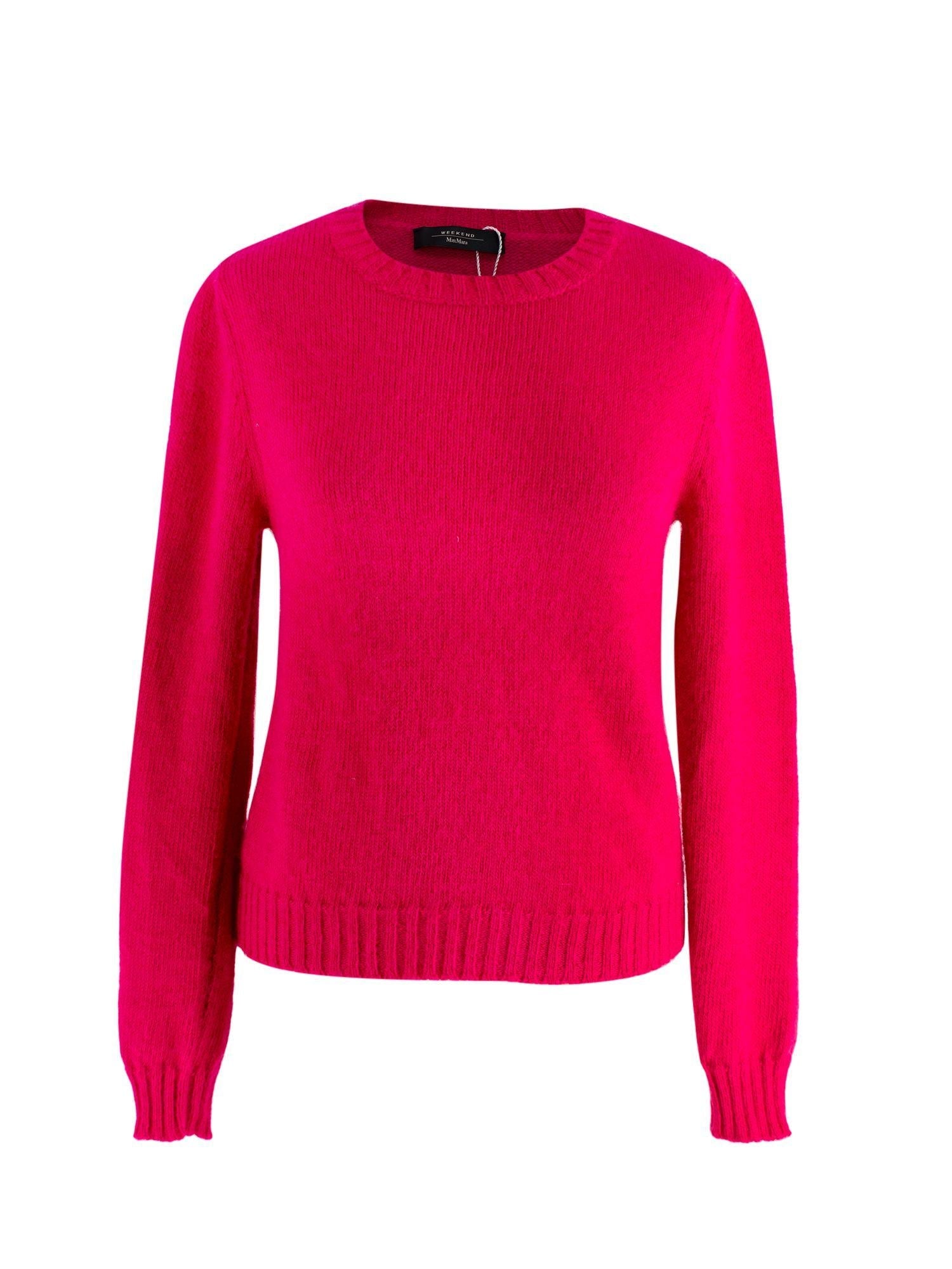 Max Mara Weekender Neon Pink Wool Sweater