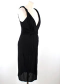 D Exterior Black Ruched Dress