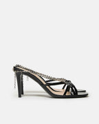 Gucci Patent And Crystal Sandals