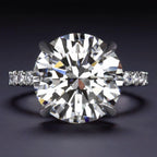Verde 5ct IGI Certified Lab Grown Round Cut Diamond Ring