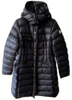 MONCLER Black Hermine Hooded Puffer Jacket