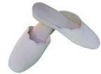 Ivory Scalloped Bedroom Slippers