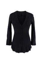 Balenciaga Silk Black Button Blouse