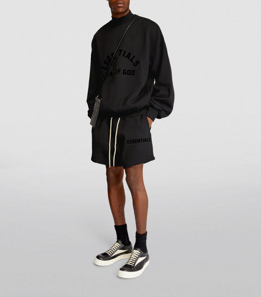 Fear Of God Essentials Black Logo Sweatshirt