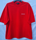 Red cotton jersey Classic embroidered logo T-shirt