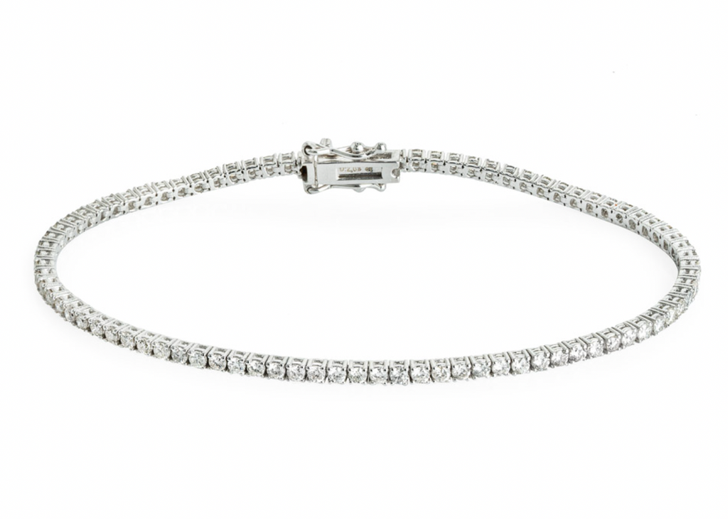 18ct White Gold Diamond Tennis Bracelet