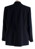 Marina Rinaldi Navy Cady Double Breasted Blazer