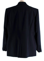 Marina Rinaldi Navy Cady Double Breasted Blazer