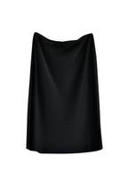 Black Panelled Slip Skirt