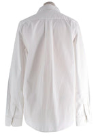 Celine White Collared Cotton Shirt