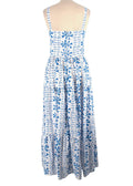 Borgo De Nor Floral Vine Jimena Printed Cotton Midi Dress