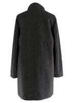 Brunello Cucinelli Grey Double Layer Coat With Detachable Waistcoat
