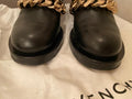 Givenchy Black Leather Chain Draped Boots