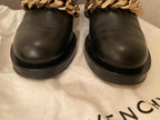 Givenchy Black Leather Chain Draped Boots