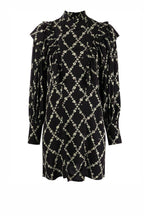 Ganni Printed Long Sleeved Dress