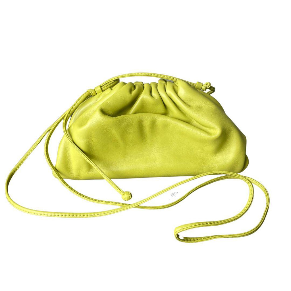 The Mini Pouch Kiwi Nappa Clutch Bag