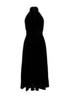 Raquel Diniz Black Velvet Giovanna Midi Dress