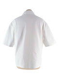 Dior White Denim Zip Shirt and Jorts Set