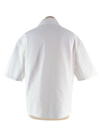Dior White Denim Zip Shirt and Jorts Set
