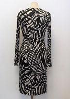 Ghost Jersey Black and Nude Dress
