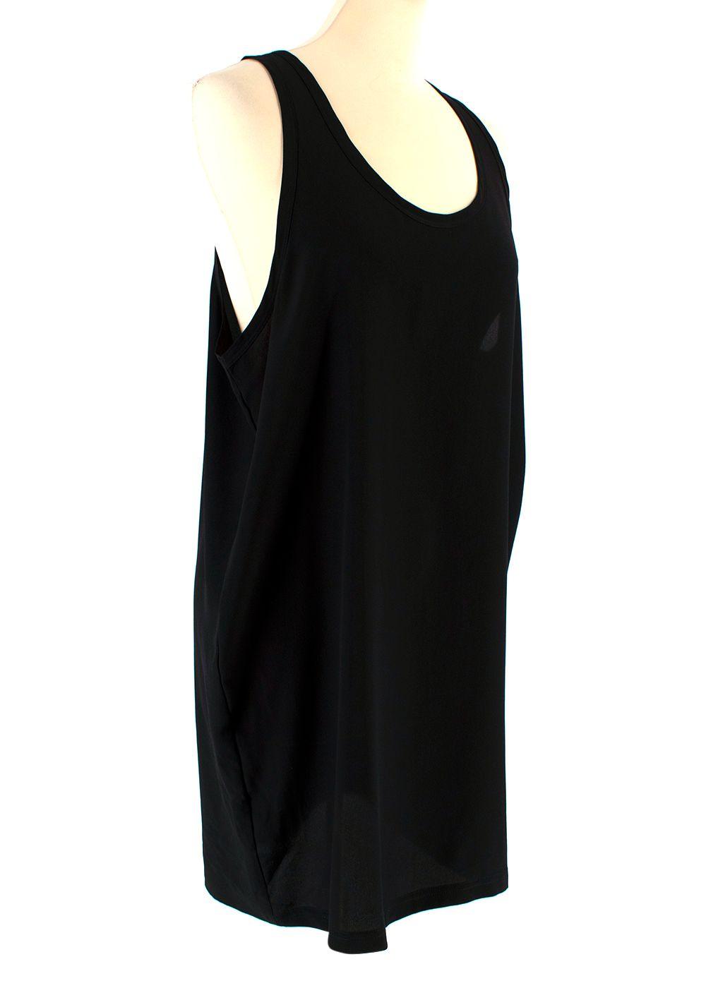 Givenchy Black Long Silk Vest