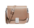 Coach Taupe Hutton Saddle bag