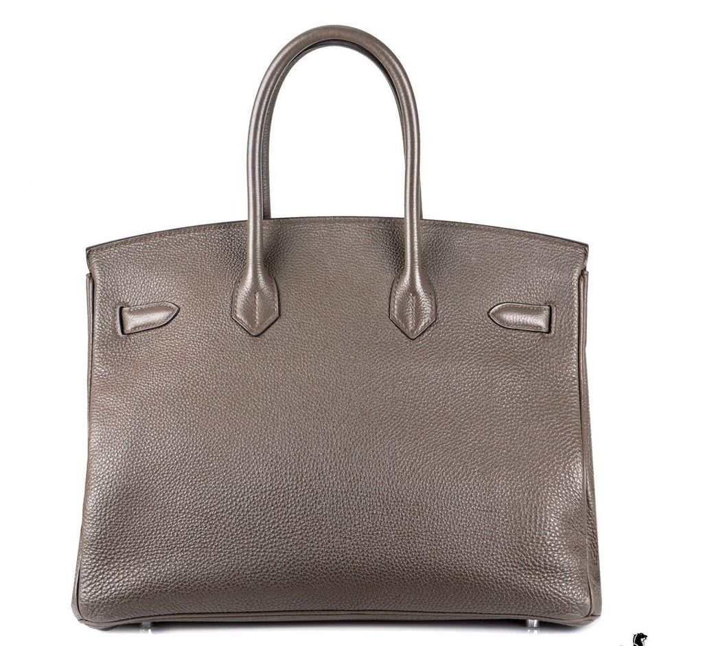 Hermes Birkin 35 in Gris Etain Togo Leather with Palladium Hardware