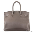 Hermes Birkin 35 in Gris Etain Togo Leather with Palladium Hardware