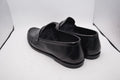 Saint Laurent Black Leather Moccasins