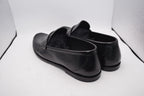 Saint Laurent Black Leather Moccasins