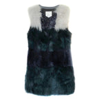 Pinko patchwork fur vest