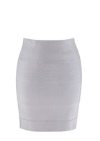 Dove Grey Stretch Knit Bandage Skirt