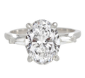 Verde 3ct IGI Certified Lab-grown Oval Cut VS2 Diamond Ring