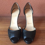 Christian Louboutin Nappa Leather Armadillo Peep-toe Pumps Heels