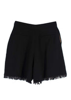 Chloe Black Frayed Hem  Shorts