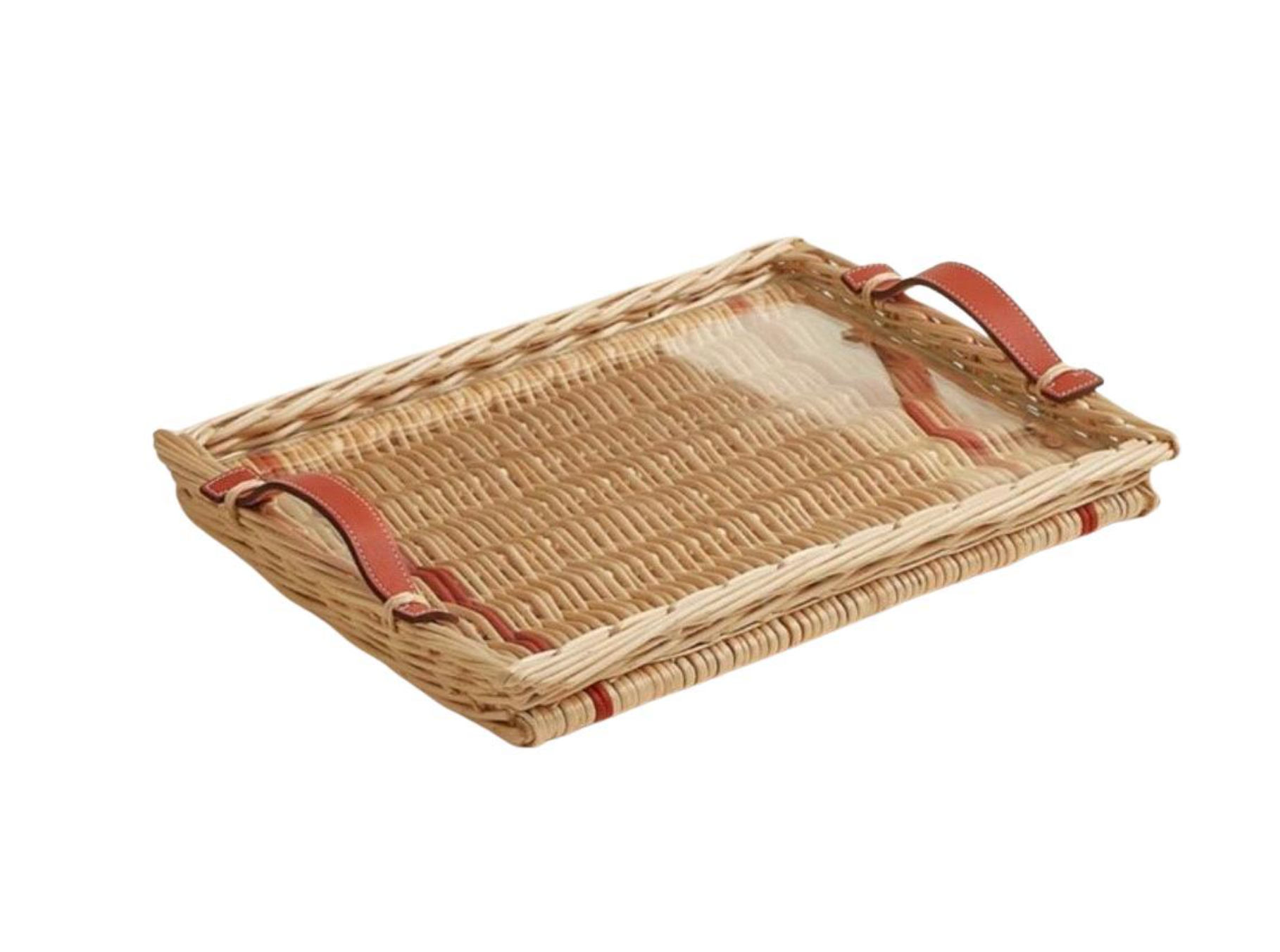 Hermes Rectangular Oseraie Wicker Tray