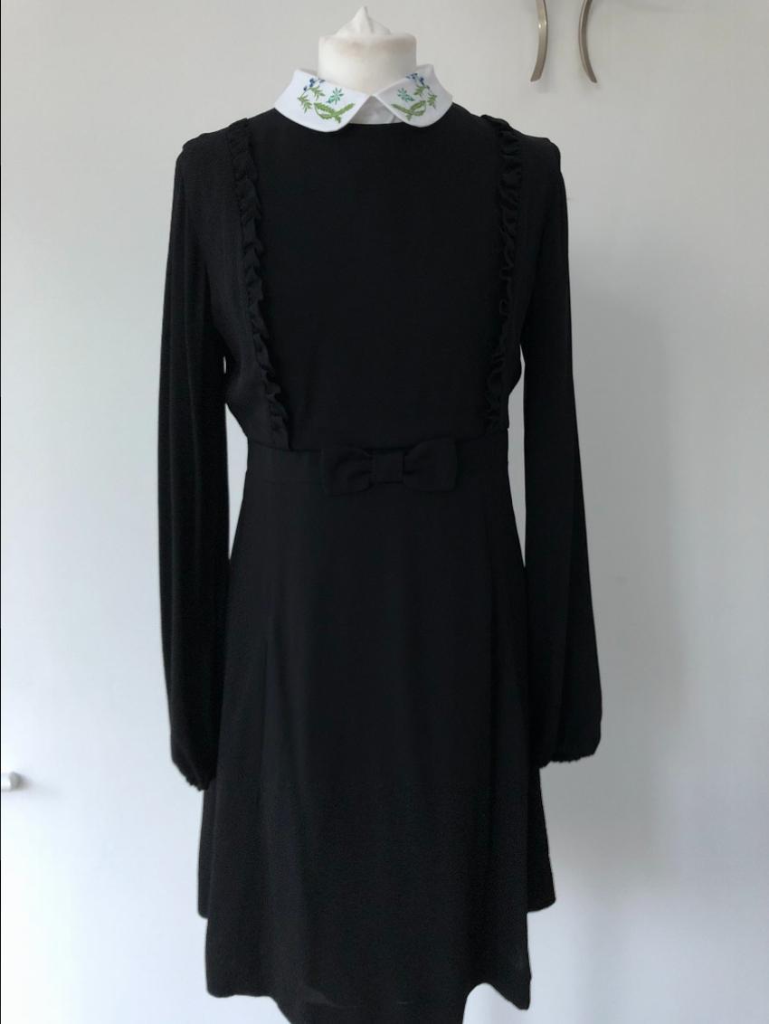 Vivetta Filigrana ruffle mini dress with collar