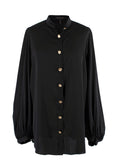 Escada Black Silk Oversize Shirt