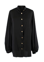 Escada Black Silk Oversize Shirt
