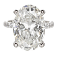 Verde 7ct IGI Certified Lab-grown Oval Cut Diamond Ring