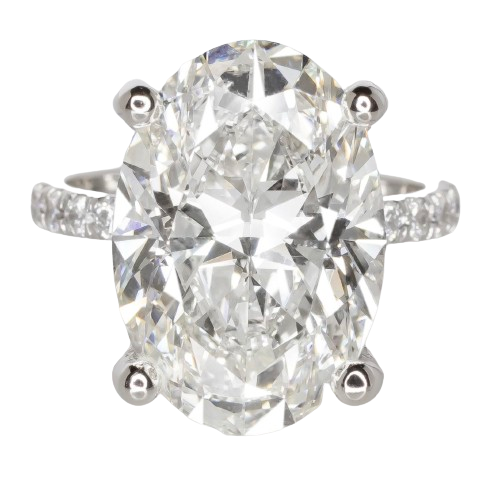 Verde 7ct IGI Certified Lab-grown Oval Cut Diamond Ring
